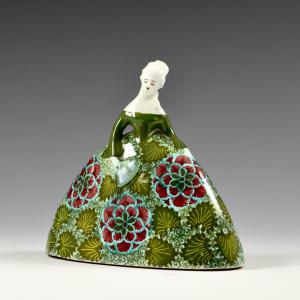 Dama com leque - Francesco Nonni, Manifattura La Faïence (Zoli), 1919-1920 aprox.